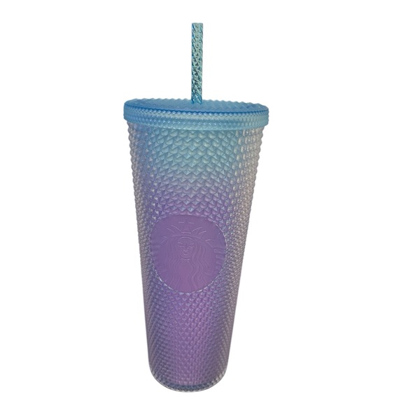 Starbucks Other - NWT Starbucks Blue Purple Ombré Gradient Tumbler with Straw